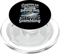Caribbean Cruise Forecast Drinking with a Chance of Gambling PopSockets PopGrip for MagSafe