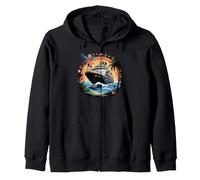 Caribbean Cruise Ship Vacation Cruising Zip Hoodie