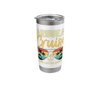 Caribbean Cruise Tropical Vacation Making Memories Stainless Steel Insulated Tumbler
