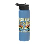 Caribbean Cruise Tropical Vacation Making Memories Stainless Steel Insulated Water Bottle