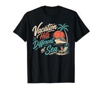 Caribbean Cruise Vacation Hits Different At Sea Travel Lover Value Graphic T-Shirt, Men, Black, M