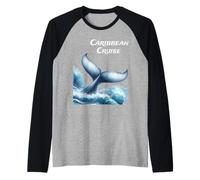 Caribbean Cruise Vacation Mode Family Ocean Voyage Raglan Baseball Tee