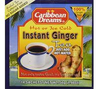 Caribbean Dreams Instant Ginger Tea Un-Sweetened 14 Sachets