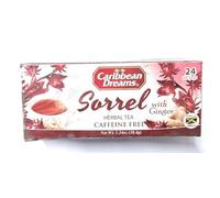 Caribbean Dreams Sorrel and Ginger Tea Packets, 20 Tea Bags