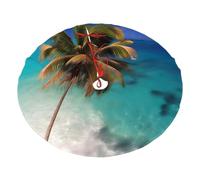 Caribbean Islands Christmas Tree Skirt 30" Fashion Holiday Accessories Suitable for Halloween and Christmas