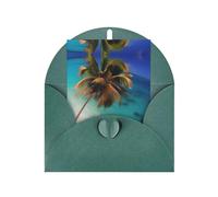 Caribbean Islands Greeting card, blank inner page, includes envelope, 10cm x 15cm.
