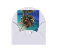 Caribbean Islands Greeting card, blank inner page, includes envelope, 10cm x 15cm.