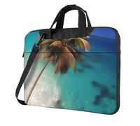 Caribbean Islands Laptop Bag 13 inch Portable Handbag, Safe Protective Inner Lining for Business Trip and Office Use