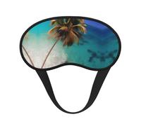 Caribbean Islands Printed Eye mask, for Sleeping, Light-Blocking, Soft and Comfortable, Elastic Band