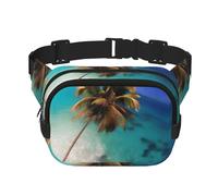 Caribbean Islands Printed multifunctional waist bag, unisex trendy messenger bag, travel sports storage bag