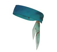 Caribbean Islands Printed Sports Headband Tennis Headband Suitable for Basketball Running and Track and Field