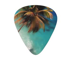 Caribbean Islands Wear-resistant guitar picks, thin, medium, heavy, 12 pieces of guitar picks, suitable for guitar, bass, electric guitar, ukulele,