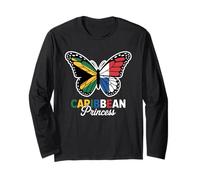 Caribbean Jamaican Haitian Princess Island Royalty Vibes Long Sleeve T-Shirt