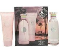 Caribbean Joe Paradise Isle Eau De Parfum 100ml Gift Set 100ml & 100ml Body Lotion