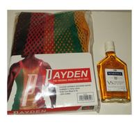 Caribbean Men Original Mesh & Alcohol Gift Box | Hamper | Christmas Gifts | Birthday Gift | Original Mesh Marina| Gifts for Him | Caribbean Gifts (Martell VS Cognac 20cl, Large)