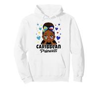 Caribbean Princess Girl Bahamas and Cuba Flag Heritage Pullover Hoodie