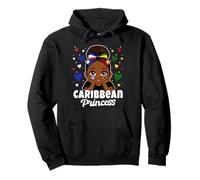 Caribbean Princess Girl Cuba and St Kitts Flag Heritage Pullover Hoodie
