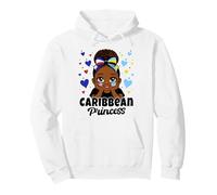 Caribbean Princess Girl Cuba and St Lucia Flag Heritage Pullover Hoodie