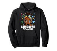 Caribbean Princess Girl Dominica and St Lucia Flag Heritage Pullover Hoodie