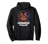 Caribbean Princess Girl Grenada and Haiti Flag Heritage Pullover Hoodie