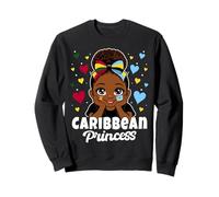 Caribbean Princess Girl Grenada and St Lucia Flag Heritage Sweatshirt