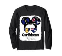 Caribbean Princess Roots Barbados and Anguilla Mix Heritage Long Sleeve T-Shirt