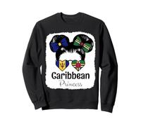 Caribbean Princess Roots Barbados and Dominica Mix Heritage Sweatshirt