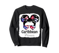 Caribbean Princess Roots Boricua and Cuba Mix Heritage Sweatshirt