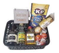 Caribbean Rum Miniature Gift Basket |Gift Hamper| Rum Gift | Alcohol Gift | For Her | Adult Gifts (I Like You More than I originally planned)
