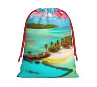 Caribbean Scenery L Patterned Gift Bags - Add a touch of formality to weddings, Christmas, birthdays, and anniversaries - (S - L)