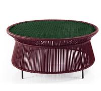 Caribe Chic Low Side Table Side table Outdoor ames Black red / Moss green / Black - AMES 01ACALT M