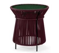 Caribe Chic Tall Side Table Outdoor ames Black red / Moss green / Black - 4260663851906