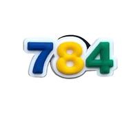 Caribe Heart 784 - Saint Vincent & The Grenadines Area Code Shoe Charm