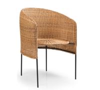 Caribe Natural Dining Chair Chair Outdoor ames Raw natural material / Black - 4260663852422