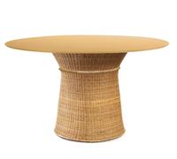 Caribe Natural Dining Table Outdoor ames Raw natural material / Yellow - 4260663852552