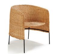Caribe Natural Lounge Chair Lounge chair Outdoor ames Raw natural material / Black - 4260663852453