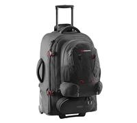 Caribee Sky Master III (3rd Generation) 80L - Travel Trolley / Travel Backpack with Wheels, black, (80L) EU, Hybrid travel trolley with coverable backpack straps