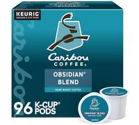 Caribou Coffee Obsidian Keurig Single-Serve K-Cup Pod, Medium Roast Coffee, 96 Count