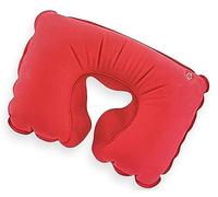Caribou Living Soft Inflatable Compact Camping Travel Blow Up Red Neck Air Pillow Cushion for Bed Beach Sun Lounger Sunbathing Backpacking Hiking