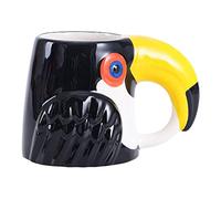 Caribou Living Toucan Tropical Bird Mug 3D Novelty Ceramic Cup 400ml for Hot Drinks, Tea, Coffee, Hot Chocolate