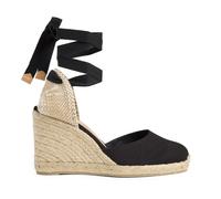 Carina/8/001 9 cm Wedges - female - Castañer - Wedges - Black - 4 UK - Shoes 4 UK