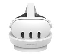 Carina D1 Magnetic Charging Dock Compatible with Meta Quest 3 Accessories | 27W Fast Charge Station for Quest3 and Controllers, Overcharge Protection, Space-Saving (No-Beeping Model), PRISMXR