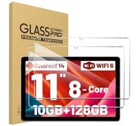 carinacoco 2 Pack Screen Protector for Ainmel A6H-A/Ainmel Tablet 11 inch, 9H Toughness Premium Shatterproof Scratch-Resistant Anti-Fingerprint No-Bubble HD Ultra Clear Tempered Glass
