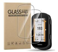 carinacoco 2 Pack Screen Protector for Garmin Edge 540/840/840 Solar, 9H Toughness Premium Shatterproof Scratch-Resistant Anti-Fingerprint No-Bubble HD Ultra Clear Tempered Glass Screen Protector