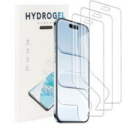 carinacoco 3 Pack Elastic Skin Screen Protector for iPhone 17 Air, Soft TPU Full Coverage HD Clear Anti-Scratch No Bubbles Self-Healing Screen Protector with Installation Alignment Tool