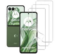 carinacoco 3 Pack Elastic Skin Screen Protector for Motorola Razr 50 Ultra/Razr 50, Soft TPU Full Coverage HD Clear Anti-Scratch No Bubbles Self-Healing Screen Protector with Installation Tool
