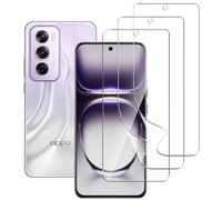 carinacoco 3 Pack Elastic Skin Screen Protector for OPPO Reno 12/Reno 12 Pro, Soft TPU Full Coverage HD Clear Anti-Scratch No Bubbles Self-Healing Screen Protector with Installation Alignment Tool