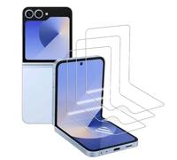 carinacoco 3 Pack Elastic Skin Screen Protector for Samsung Galaxy Z Flip 6/Flip 5/Flip 4, Soft TPU Full Coverage HD Clear Anti-Scratch No Bubbles Self-Healing Screen Protector with Installation Tool