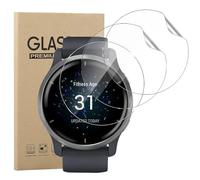carinacoco 3 Pack Screen Protector for Garmin Venu 2, HD Clear Flexible Soft TPU Screen Protector, Anti-Scratch, Bubble Free, Anti-Fingerprint Self-Healing Elastic Skin Protective Film