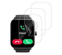 carinacoco 3 Pack Screen Protector for TOOBUR SmartWatch 1.8 inch, HD Clear Flexible Soft TPU Screen Protector, Anti-Scratch, Bubble Free, Anti-Fingerprint Self-Healing Elastic Skin Protective Film